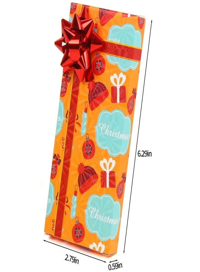 STEFORD 8 Pack Christmas Gift Card Holders Boxes with Bows and Name Tags for Christmas Party Favors Gifts,6.3”x2.8”x0.6” - Image 3